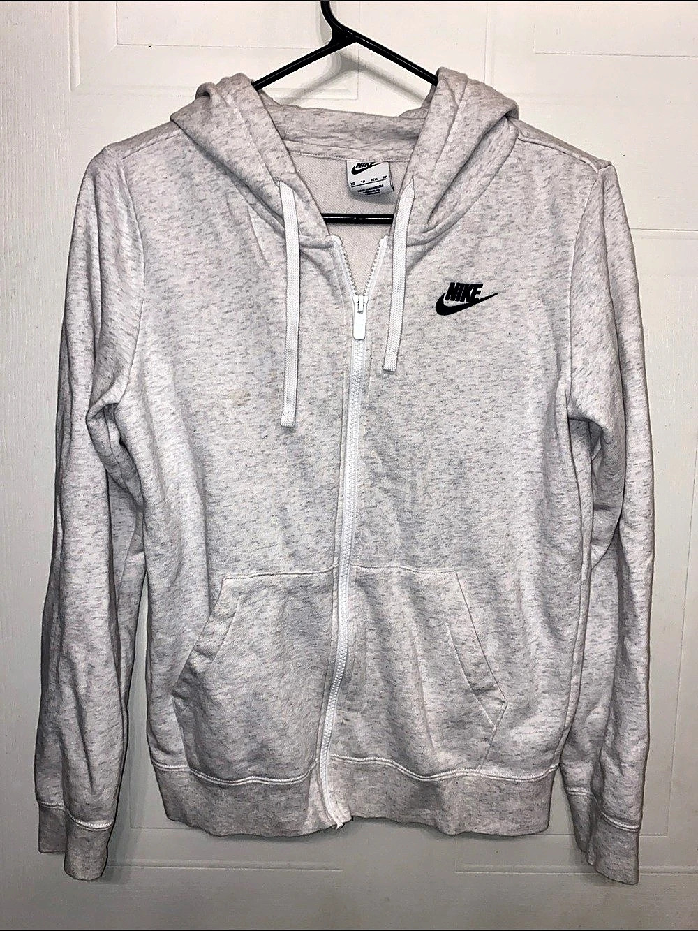 Nike Sportswear Club Fleece Women's Full-Zip Hoodie Gray XS